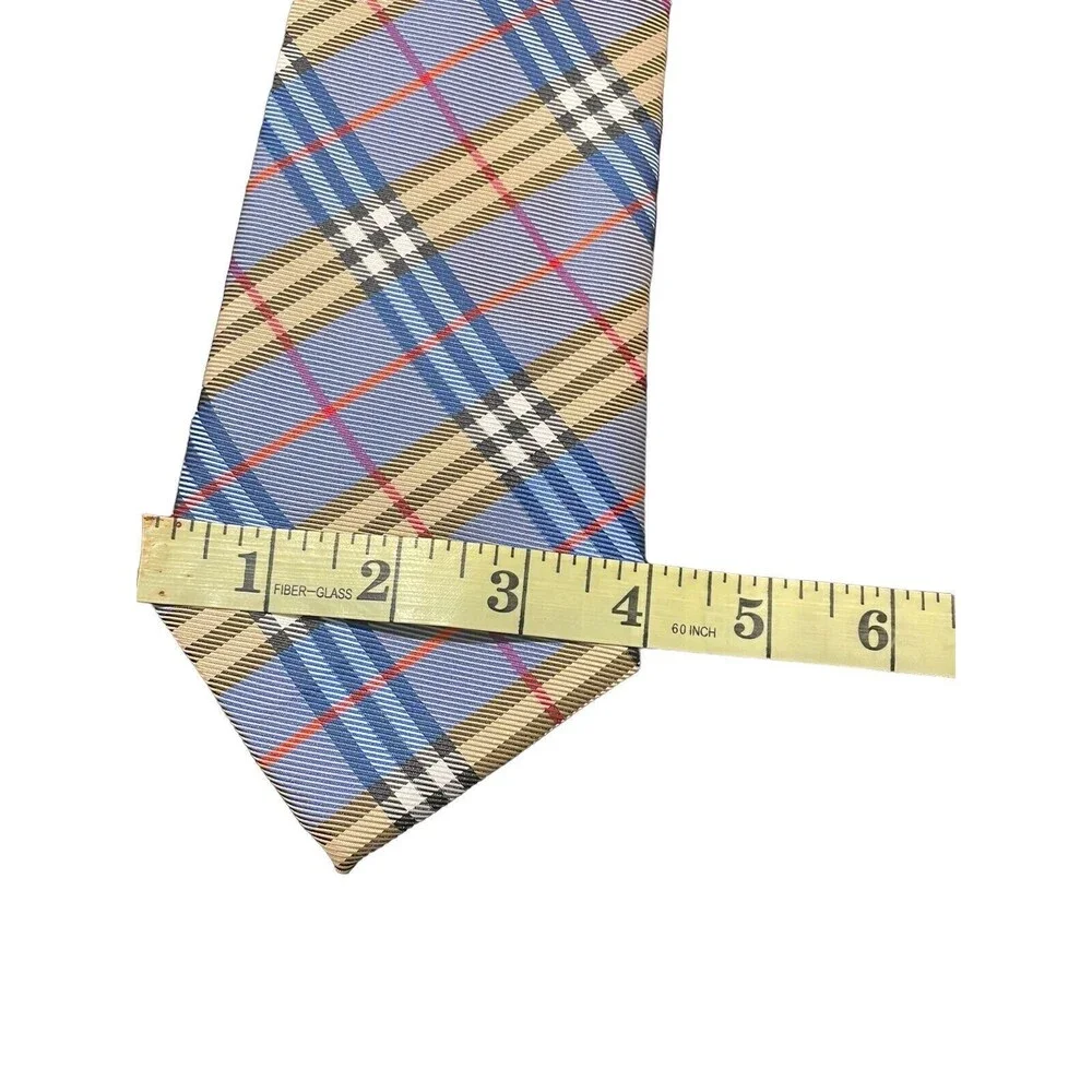 Men's Kai Long 100% Silk Multicolor Stripes Design Tie 4